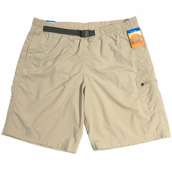 Columbia Mens Outdoors Shorts Size 40x11 Beige OMNI SHADE UPF50 Sun Protection - Picture 10 of 12